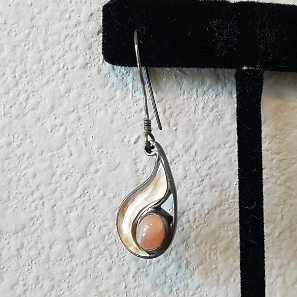 Sajen Sterling and Gemstone Drop Earrings